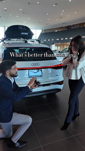 Audi Oakville on Instagram: "@ someone who should buy you an Audi 😉 Audi Q6 e-tron > ring ?? #audi #audifam #audilovers #audiq6 #rsq8 #carssales #dealershiphumour #audicanada #audietron"