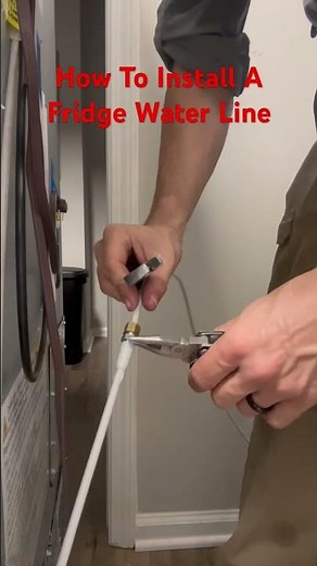 How To Install A Fridge Water Line #maintenance #diy