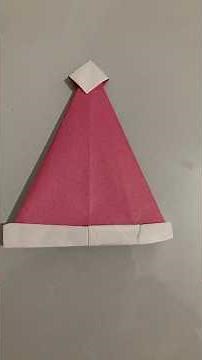 DIY origami wearable Santa hat (tutorial)…