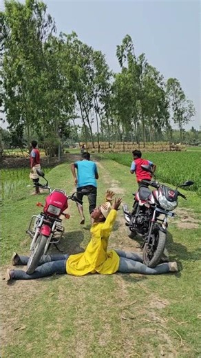 Two boys left with their two bikes.826 #motorcycle #funny