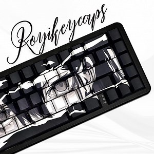 Anime Keycap Set: 68-key PBT Cherry Profile, RGB Backlit - Etsy
