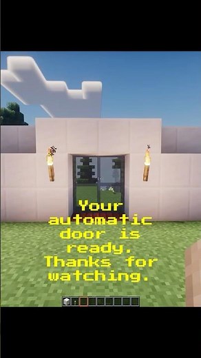 The Fastest Automatic Door in Minecraft! 🚪⚡