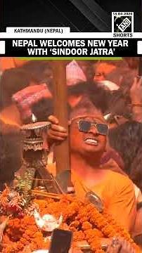 Nepal paints the town red to mark the New Year with ‘Sindoor Jatra’, a vermillion festival