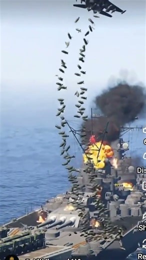 Massive Destruction As F-15 Carries Out Heavy Bombing On Navy Warships During Ocean Battle | GTA 5