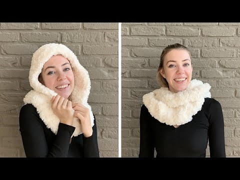 HOODED INFINITY SCARF - FREE CROCHET PATTERN