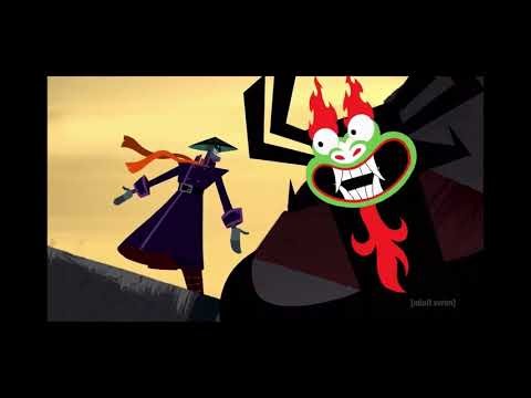Aku meets Samurai Jack after 50 years but I dubbed Aku’s voice