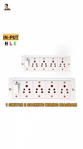 Extension Board 1 Switch 4 Sockets Connection Diagram | minar electrical pitlam
