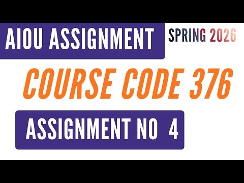 AIOU Code 376 Human Rights (انسانی حقوق) Solved Assignment No.4 | Spring 2026 | Intermediate Level