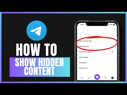 how to show hidden content on telegram