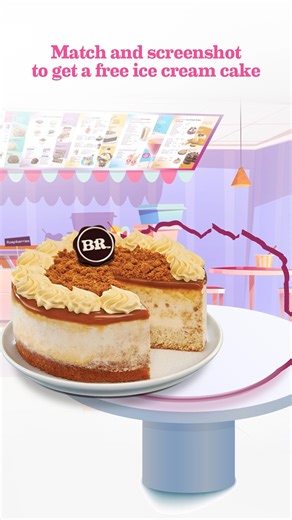 Cake it till you make it!😍🧁 Match the cake and snag a free one or just enroll in the rewards program & get your free ice cream cake on visit 15*!;) Grab our Celebration Ice Cream Cakes at a parlour near you or order on @swiggyindia or @Zomato. *T&C Apply | Baskin-Robbins