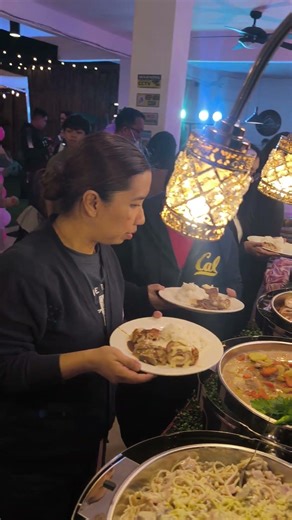 Simple Buffet table set up - now open