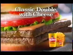 2002 Wendy's Classic Double with Cheese TV Commercial