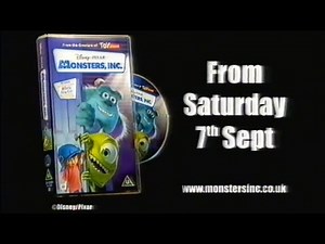 Monsters Inc DVD & VHS UK Advert (2002)