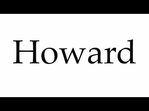 How to Pronounce Howard