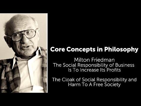 Milton Friedman, The Social Responsibility of Business | The Cloak of Social Responsibility