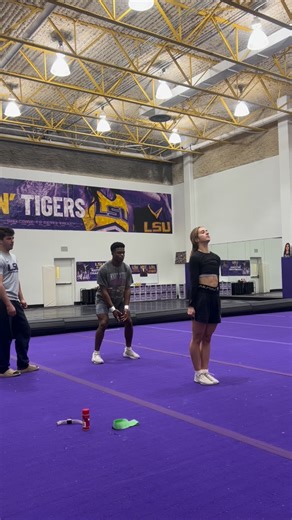 Zahir on Instagram: "I think we’ve thrown more bufus than backs at this point… #lsu #fyp #lsucheer #batonrouge #cheer #alabama #sabanfield #football #collegefootball #lsuvsbama #collegecheer #cheerleading #cheerleader #cheerleadersofinstagram #cheerleaders #bufu #backhandspring"