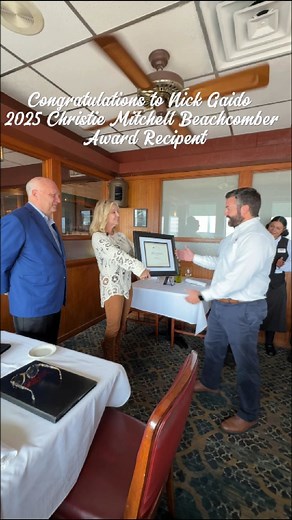 Who doesn't like a surprise, right? Gina Spagnola recently surprised Nick Gaido of Gaido's Seafood Restaurant with the news that he's the 2025 Christie Mitchell Beachcomber Award recipient. Nick, along with other honorees, will be recognized at the 181st Galveston Regional Chamber of Commerce Annual Meeting, which kicks off the Third Annual Galveston Island Country Music Fest on Saturday, January 24. Sponsorships, reserved tables, and open-seating tickets are now available. #galvestonchamber #bu