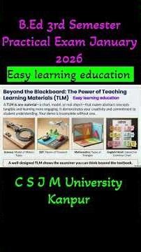 B.Ed 3rd Semester Exam Tips: Study Smart, Not Hard!