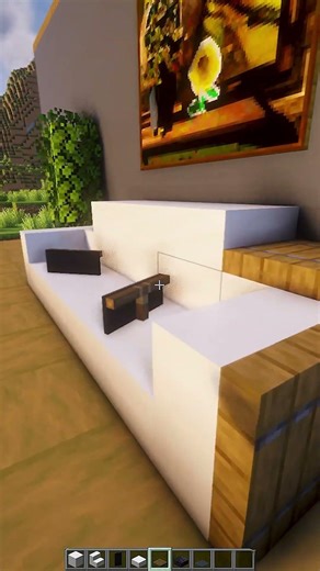 Modern Sofa Setup #minecraft #decor #tutorial