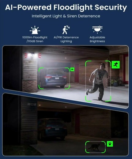 💡📷 REOLINK Solar Floodlight Cam 2K | Wireless Outdoor Security Camera with Floodlight SolarCamera