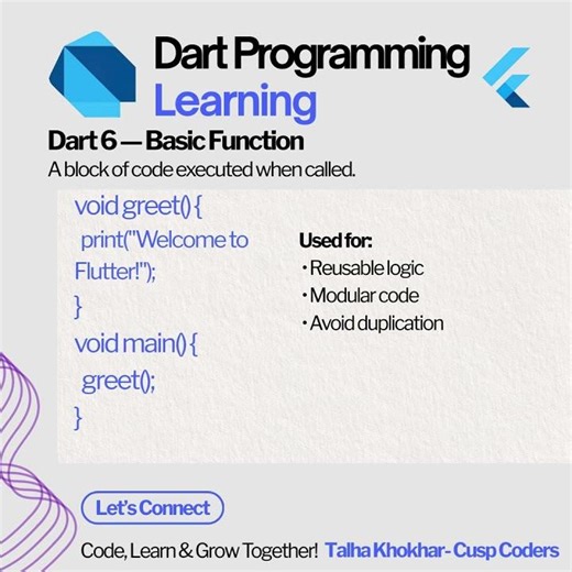Mastering Functions in Dart for Scalable Flutter Apps | Pro Series Day 6