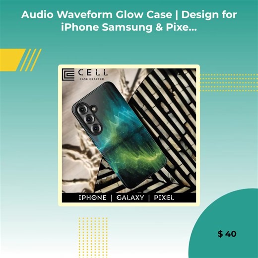 ✨ This case is trending in the tech scene, and so should you! 🎵✨ Unleash electrifying vibes wherever you go with our Audio Waveform Glow Case! 🌈 Designed for iPhone, Samsung, and Pixel, it’s got a stunning Electric Blue and Neon Green soundscape that adds a holographic flair to your style. 🌌📱 At just $40.00, this case combines protection with a whole lot of personality, perfect for those vibrantly chic days! 💅 Get ready to shine—why just carry a phone when you can carry a vibe? 😉 Shop now 