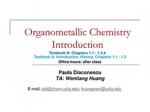 Organometallic Chemistry Introduction - SlideServe