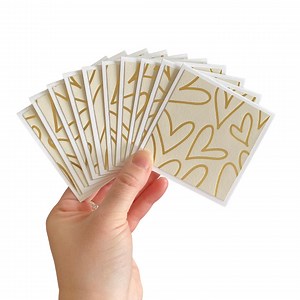 3x3 Mini Note Cards | Gold Foil Stationery | Heart Cards | Mini Foil Cards | Lunch Box Notes | Mini Valentine Cards | Valentines for Kids - Etsy Canada