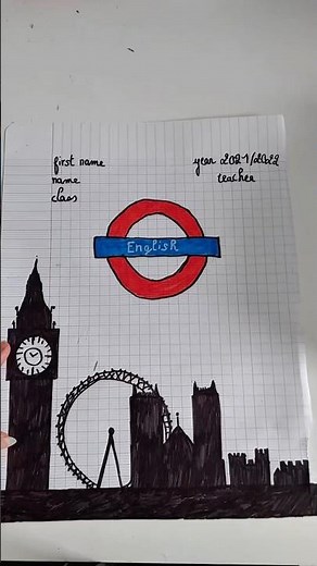 Tuto |Page de garde anglais #pagedegarde #tutorial #tutorials #rentrée2025 #tuto