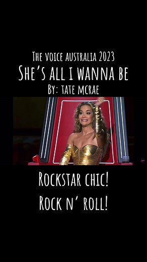 Rockstar Chic! - Tate McRae | The Voice Australia 2023