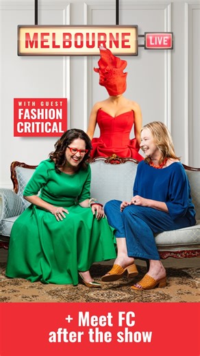 Chat 10 Looks 3 on Instagram: "See Fashion Critical LIVE at the Melbourne recording of the Chat 10 Looks 3 podcast. AND you can meet the street sweeper herself at the book signing afterwards!⁠ ⁠ Catch the bus to Hamer Hall on Saturday October 25. Tickets through @ArtsCentreMelbourne⁠ ⁠ And do ya hair."