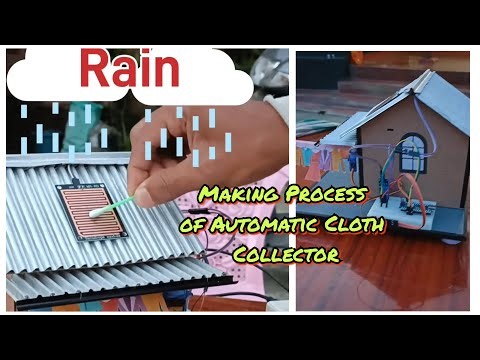 Rain Sensor Automatic Clothes Collection System