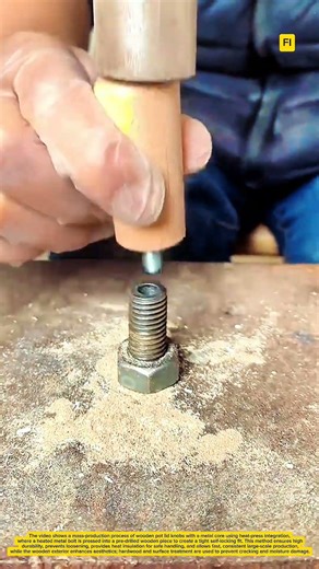 Press-Fitting Technique for Wooden Cookware Knobs