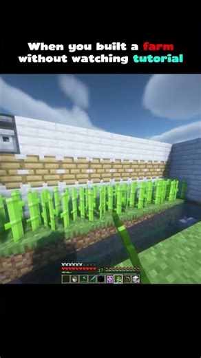 When You Built A FARM Without Watching Tutorial... 😂 #shorts