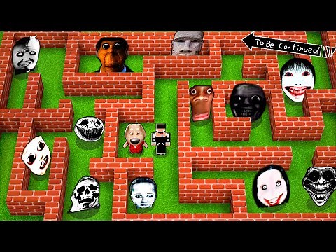 SURVIVAL IN MAZE WITH 100 NEXTBOTS in Minecraft - Gameplay - Coffin Meme NEXTBOT