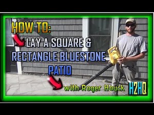 How-To: Make A Square And Rectangle Blue-Stone Patio