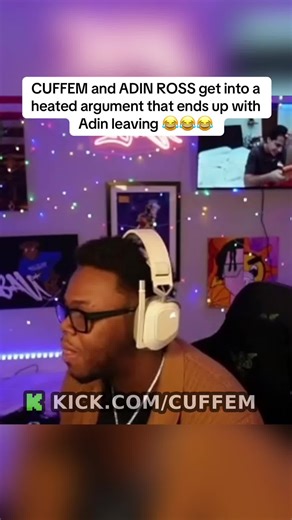 CUFFEM and ADIN ROSS get into a heated argument that ends up with Adin leaving 😂😂😂 #cuffem #adinross #funny #fyp