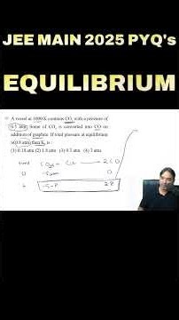 A vessel at 1000 K contains CO₂ with a pressure of 0.5 atm. Some of CO₂ is converted into CO on