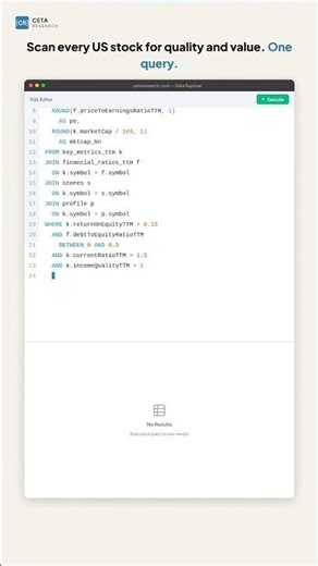 Find Buffett-Style Stocks in 30 Seconds (SQL)