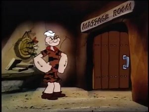 After thatsk cave spa, I needsk me a vacation! #PopeyeandFriends #Bluto #StrongtotheFinish #Spinach #Cavemen #spa #Vacation #SpaWeekend | Popeye