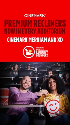 43K views | Watch your next movie while reclining in ultra-comfy heated Luxury Loungers at Cinemark Merriam and XD! Now available in every auditorium. Get tickets today! | Cinemark | Facebook