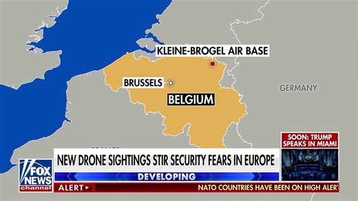 New drone sightings spark security fears in Europe