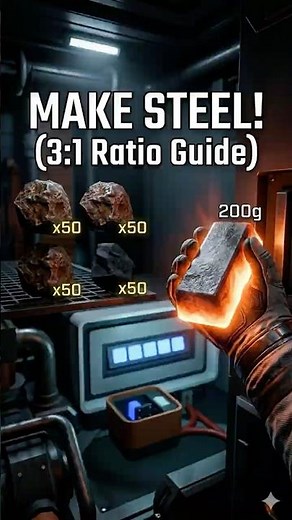 Stationeers: How to Make Steel in 40 Seconds (3:1 Ratio)