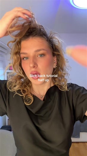 Slick Back Tutorial for Half-Up Styles