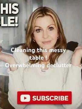 Cleaning my messy table come and declutter with me #singlemumlife
