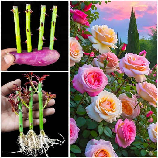1.7K views · 19 reactions | How to grow rose tree from rose cutting || Best way to propagation | Amd MultiMedia | Facebook