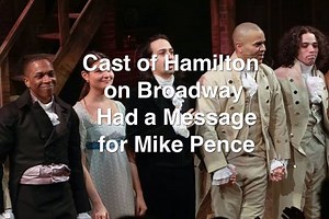 9.7K views · 188 reactions | Mike Pence attended the Broadway musical Hamilton tonight. First, an audience of 1400 stood and booed him as he went to his seat. Then, at the end of the show, the cast of Hamilton addressed him. This is how we win, America. We use our voices. We use our stories. Thank you, dear citizens. | Voices4Hillary aka Voices4America | Facebook