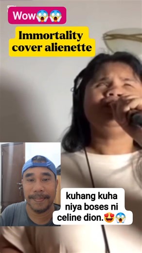 1.9M views · 72K reactions | Immortality kuhang kuha kanta ng celine dion ang galing ni ate kahit may kapansanan siya binigyan siya magandang talento. #karaokechallenge #musicchallenge #viralsinger #cover #foryoupageシ | Karaoke Selected Songs by Mars Caminos | Facebook