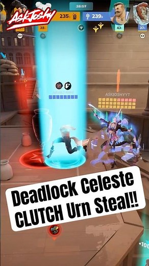 Deadlock Celeste CLUTCH Urn Steal!! 💰 👀 Gameplay Tip Build Guide How To Play #deadlock #fpsgames