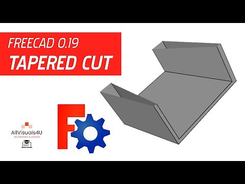 🔪 FreeCAD Tapered Hole - FreeCAD Boolean Cut - Boolean Tutorial